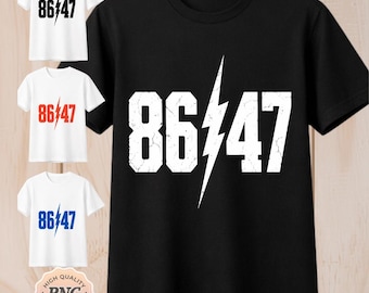 Sarcástico 8647 Estilo vintage de los 80 86 47 Música rock PNG: Diseño de humor retro 8647 png Estética gráfica audaz (Descarga digital)