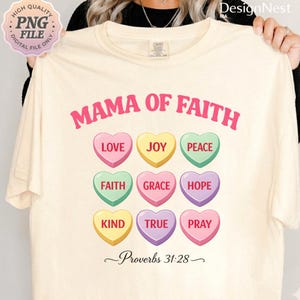 Proverbios 31:28 PNG: Versículo bíblico Bendita mamá png Escritura de fe floral (Descarga digital)