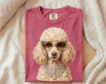 Poodle PNG, Leopard Print Sublimation Design | 4500 x 5400 Pixels