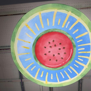 Watermelon Summer - Mahjong Round Mat image 2