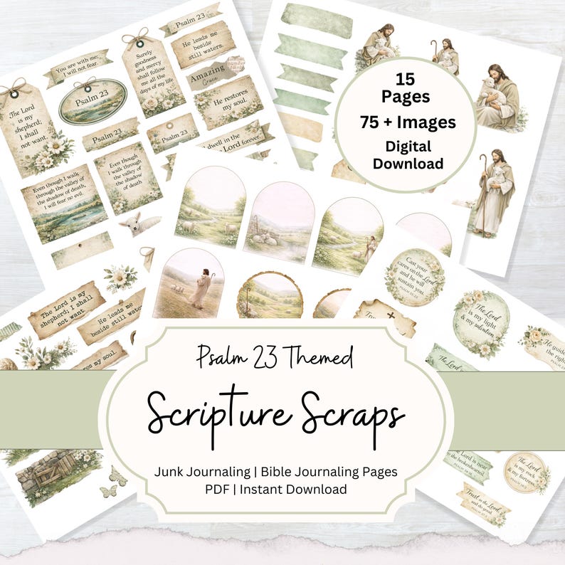 bible junk journaling pslam 23 bible journaling bible verse