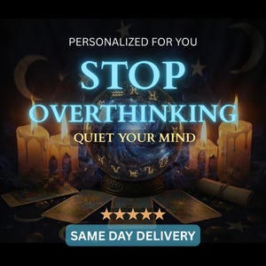 Stop Overthinking Spell | Calm Mind Ritual | Mental Clarity Support | Personalized Energy Support