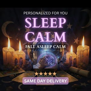 Sleep Anxiety Relief Spell | Night Calm Ritual | Peaceful Mind Support | Personalized Energy Support