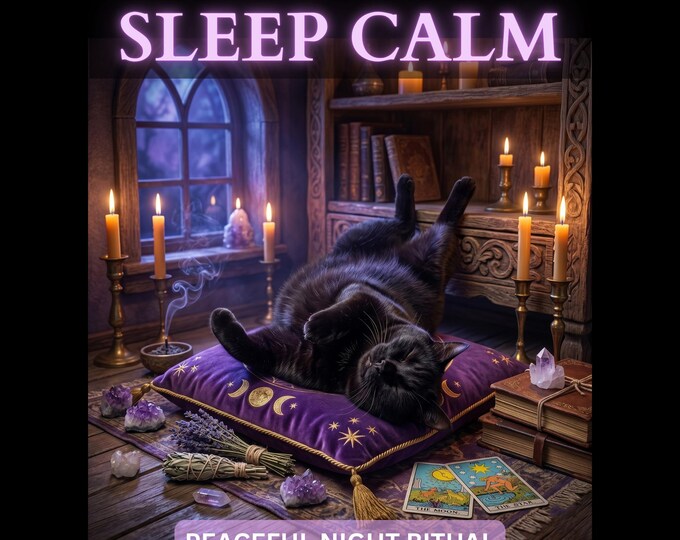Night Calm Ritual Sleep Anxiety Relief Spell | Night Calm Ritual | Peaceful Mind Support ...