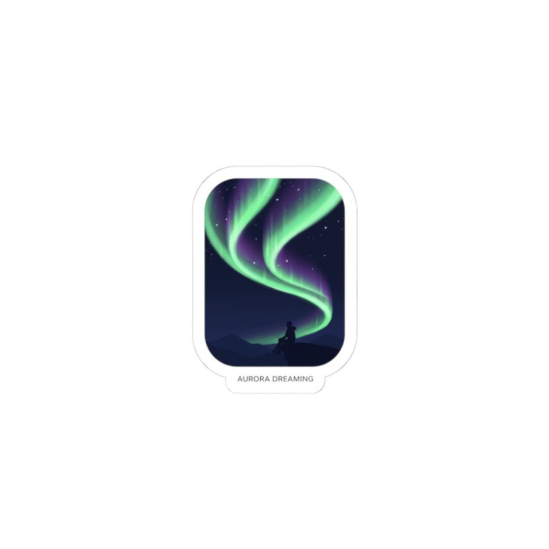 Northern Lights Aurora Sticker | Sky Show, Stargazing Poster Vibe - Etsy