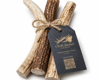 Large Dog Antler Chews: Naturally Shed, Durable, Long-Lasting Enrichment (8")