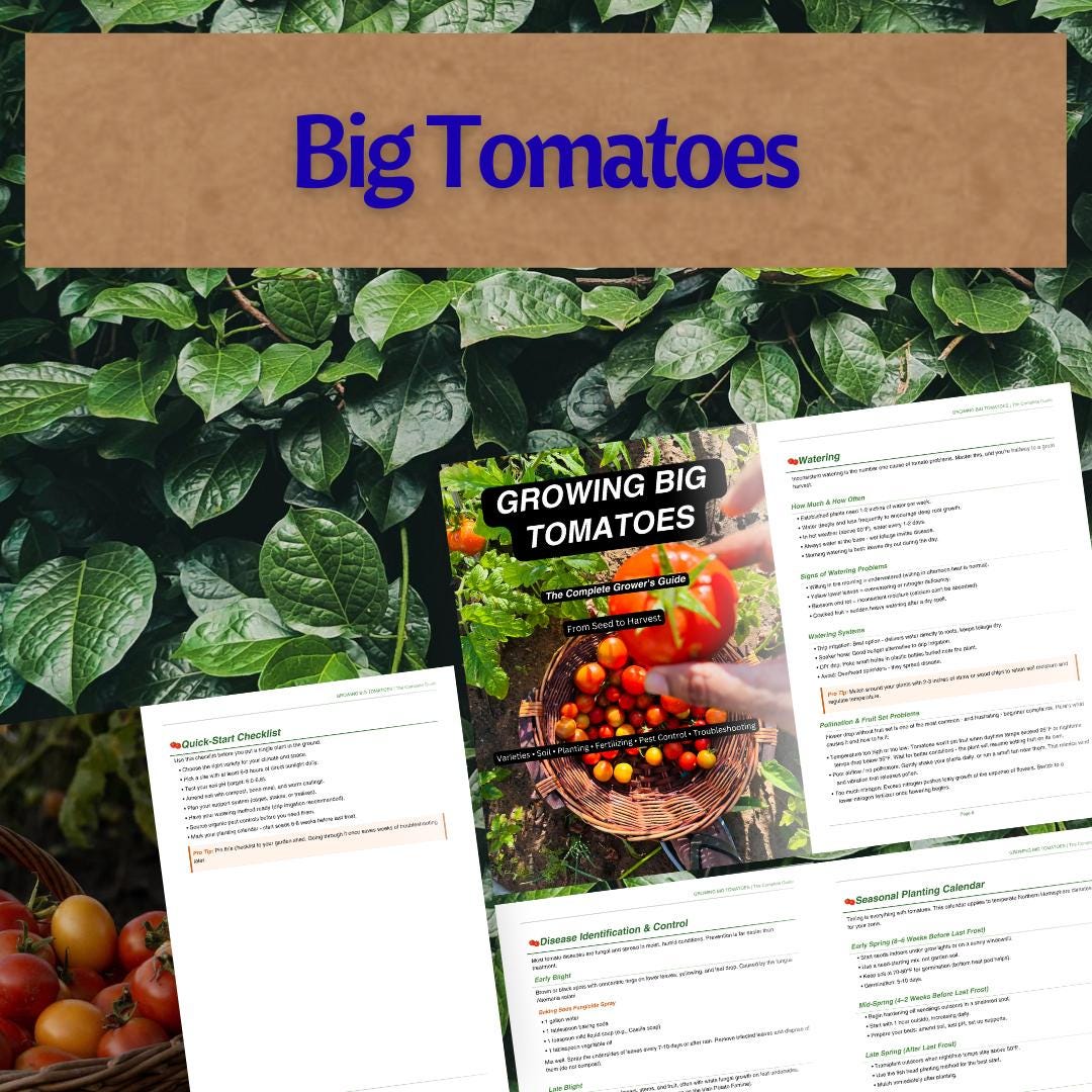 Potato Growing Guide.pdf Big Tomato Growing Guide, Seed to Harvest, Organic Pest Control (PDF ...