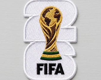 FIFA 2026 Trophy Embroidered Patch, World Cup Soccer Fan Badge, Football Patch for Jackets, Backpacks & Jersey