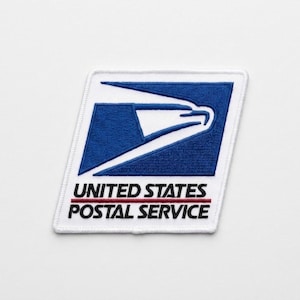 USPS Embroidered Patch, United States Postal Service Patch, Mail Carrier Badge, Iron On / Sew On Patch, Postal Worker Gift
