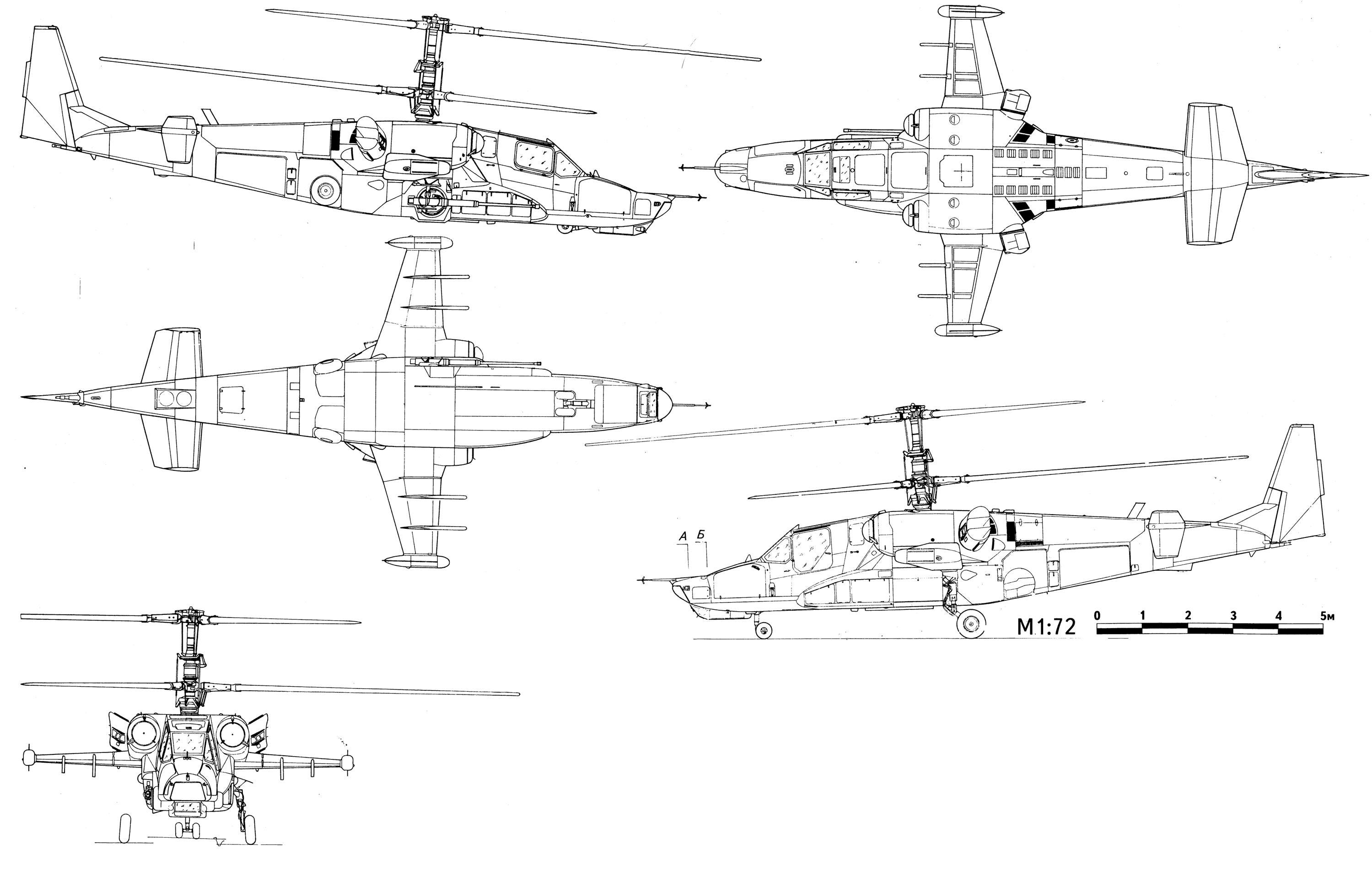 Helicopter Blueprints Poster Bundle, Military Aviation Line Drawings ...