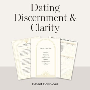 Dating Discernment Workbook | Intentional Dating Guide | ADHD | Printable PDF | Digital Download