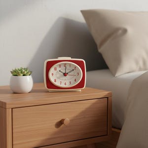 Reloj de escritorio minimalista para estudiantes • Reloj despertador analógico que brilla en la oscuridad