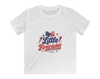 Little Firecracker Kids Tee | Patriotic Fourth of July Tee