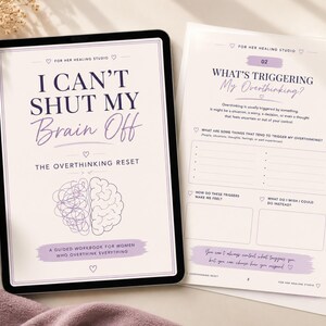 Werkboek 'Ik kan mijn gedachten niet uitzetten' | Werkboek 'Overmatig piekeren resetten' | Angstdagboek (pdf) | Werkbladen voor cognitieve gedragstherapie (CBT)