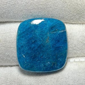 Blue Apatite Oval Cabochon Healing Crystal Stone weight 36.35 carat size 22x21x3 mm