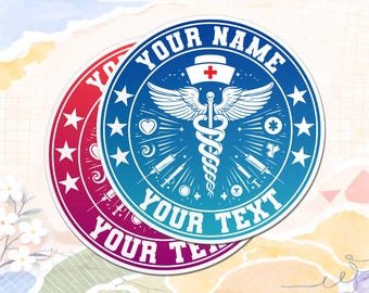 Custom Nurse Name Magnet, Personalized Healthcare Worker Magnet Medical Professional Fridge Locker Magnet Gift for Nurse Doctor Office Decor