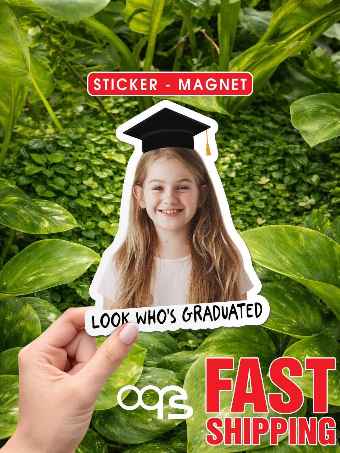 Graduate Photo Sticker Custom Graduation Photo Sticker, Look Who’s Graduated Face Sticker ...