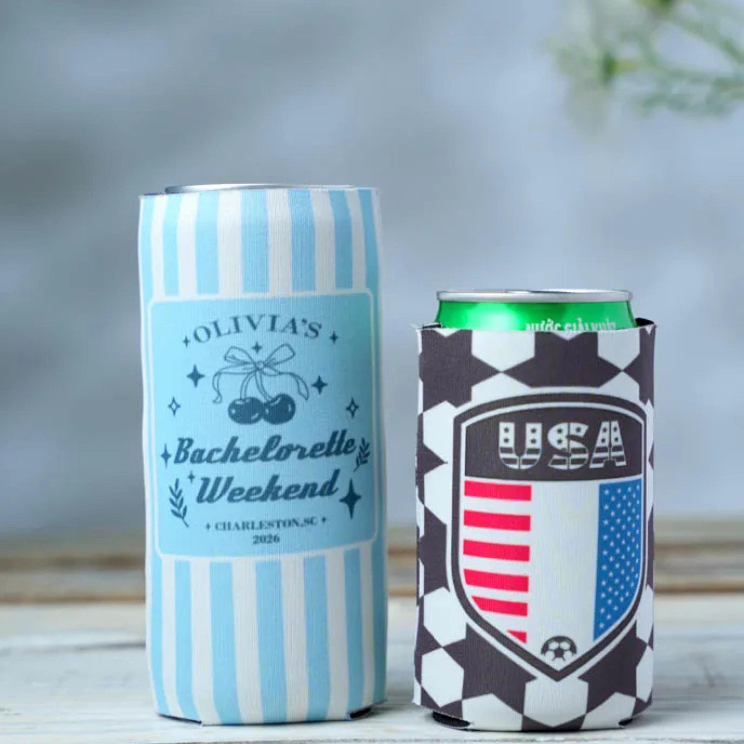 Custom Can Cooler, Personalized Beer Koozie