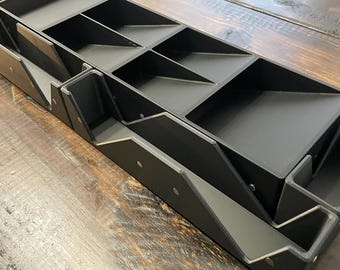 Small Modular Kitchen Drawer Organizer | 6.5" Wide, Customizable Lengths | Utensil Storage Insert