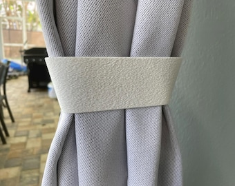 No-Drill Curtain Tieback Bands – Renter Friendly Minimalist Home Decor (Set of 2)