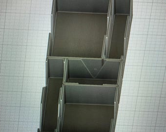 Small Modular Kitchen Drawer Organizer | 6.5" Wide, Customizable Lengths | Utensil Storage Insert