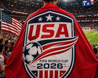 EE. UU. / Fútbol 2026 Manta de felpa de terciopelo / Copa Mundial de la FIFA