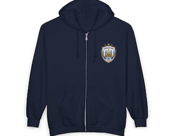 Sudadera con capucha y cremallera de la selección argentina de fútbol / Sudadera para aficionados al fútbol del Mundial 2026