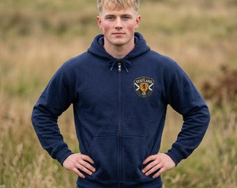 Escocia / Copa Mundial 2026 / FIFA 2026 / Sudadera con capucha y cremallera unisex