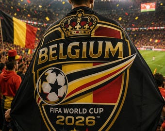 Bélgica / Copa Mundial de la FIFA 2026 / Manta de felpa /