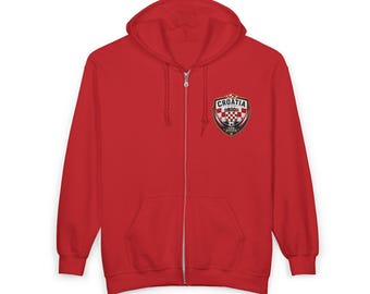 Croacia / Mundial 2026 / Sudadera con capucha y cremallera FIFA unisex