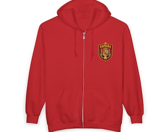 Sudadera con capucha de España para el Mundial 2026 / Sudadera con cremallera de la selección española de fútbol