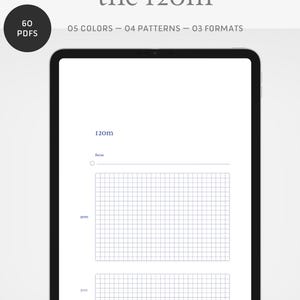 the 120m | Deep Work Time Block Planner | 90m Focus + 30m Buffer | GoodNotes Template | A4 A5 Letter | Neutral Minimal
