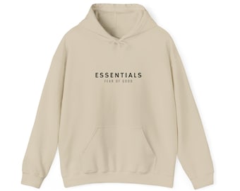 Sudadera con capucha Essentials Fear of God / Jersey minimalista de algodón, estilo streetwear