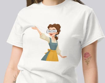 Camiseta de Disney Bella de La Bella y la Bestia Princesa Me Da Igual