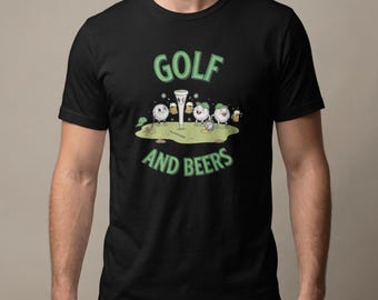 Camiseta de golf y cervezas