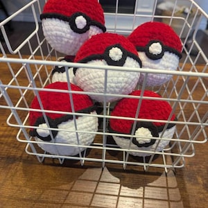 Poké Ball Crochet Pattern PDF | Easy Amigurumi Plush Tutorial | Beginner-Friendly