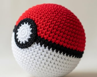 Patrón de crochet Poké Ball PDF / Tutorial fácil de peluche Amigurumi / Apto para principiantes
