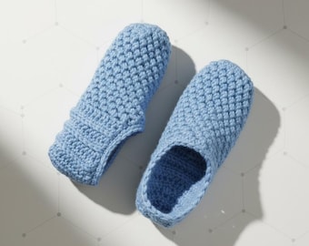 Easy Crochet Slipper Pattern for Women | Beginner One-Skein PDF