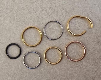 Hochwertiges Piercing  | Nasenpiercing  | Ohrinpiercing | 316L Chirurgenstahl | Silber-Optik