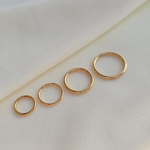 Piercing Ring aus Chirurgenstahl 316L – Gold – Verschiedene Größen