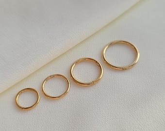 Piercing ring made of 316L surgical steel – Gold – Various sizes