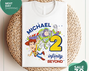 Toy Story 2 Infinity and Beyond T-shirt | Toy Story T-shirt | Buzz Lightyear Shirt | Toy Story Birthday Shirt | Two Infinity and Beyond Tee