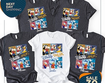 Camisetas familiares para cruceros Disney 2026 / Camiseta de vacaciones en crucero Disney / Camiseta personalizada para la familia de cruceros Disney / Deseo Maravilla Fantasía Magia Tesoro