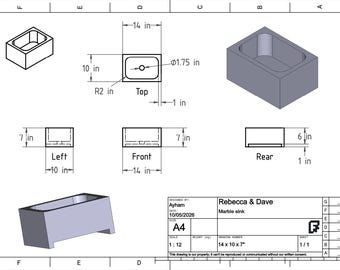 RFP -4104 - Powder Room Sink