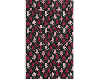 Ręcznik do rąk z różowym wzorem Awapuhi | Hawajski wzór imbiru