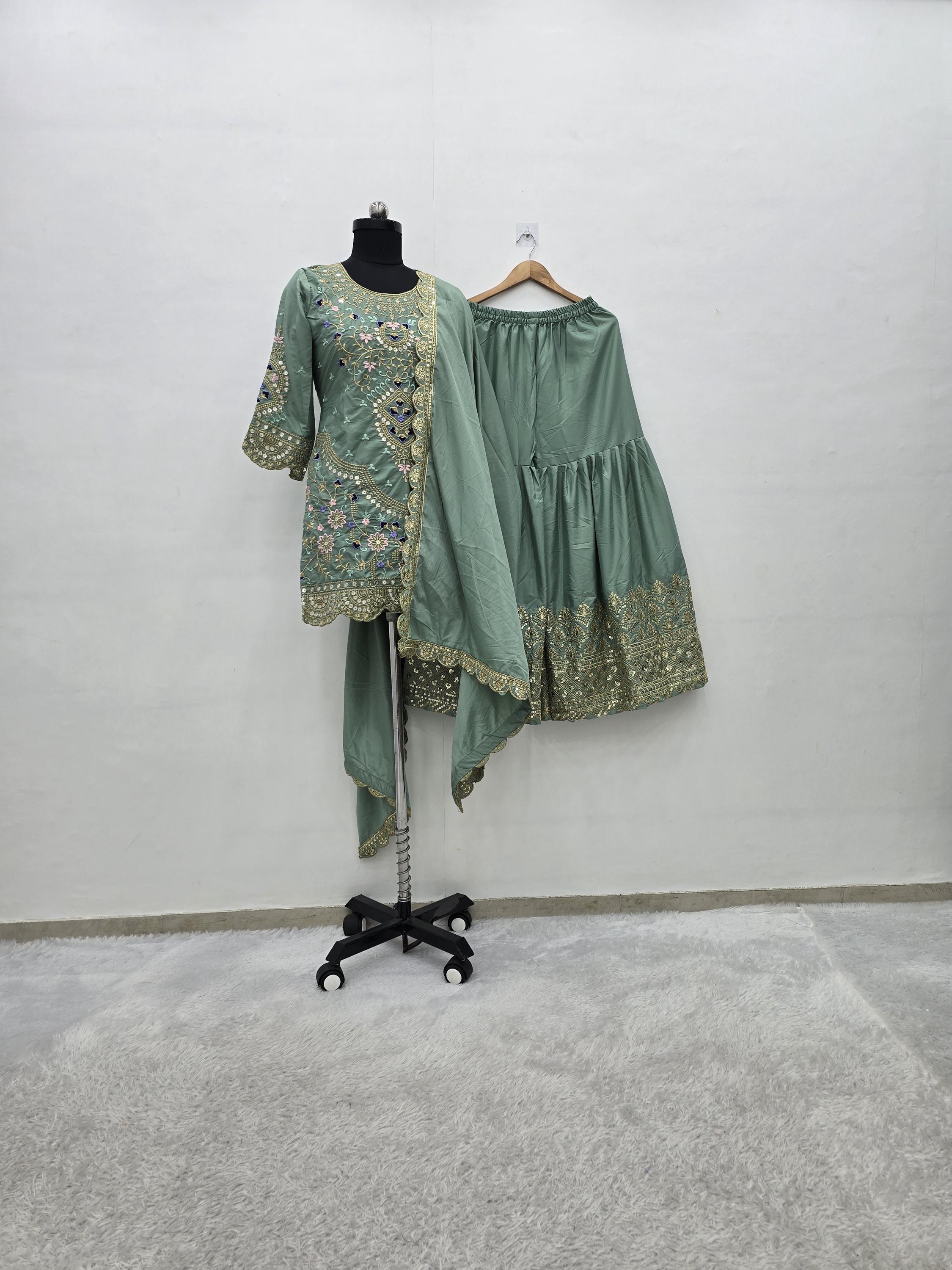 Sage Green Pakistani Dress - Etsy