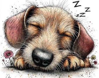 Dachshund Clipart Bundle JPG – Cute Sausage Dog Illustrations – Digital Download for Crafts, Stickers, Cards and Scrapbooking