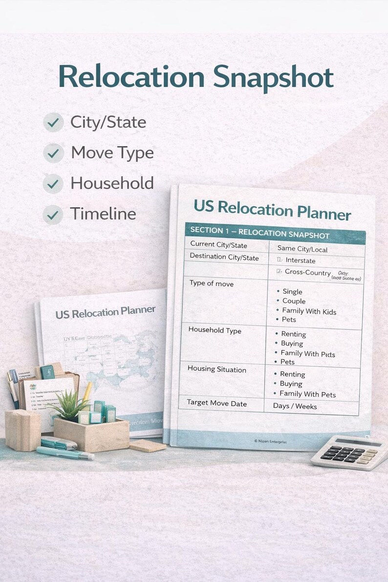 Relocation Checklist.pdf US Relocation Planner – Moving Checklist & Home Setup Organizer ...