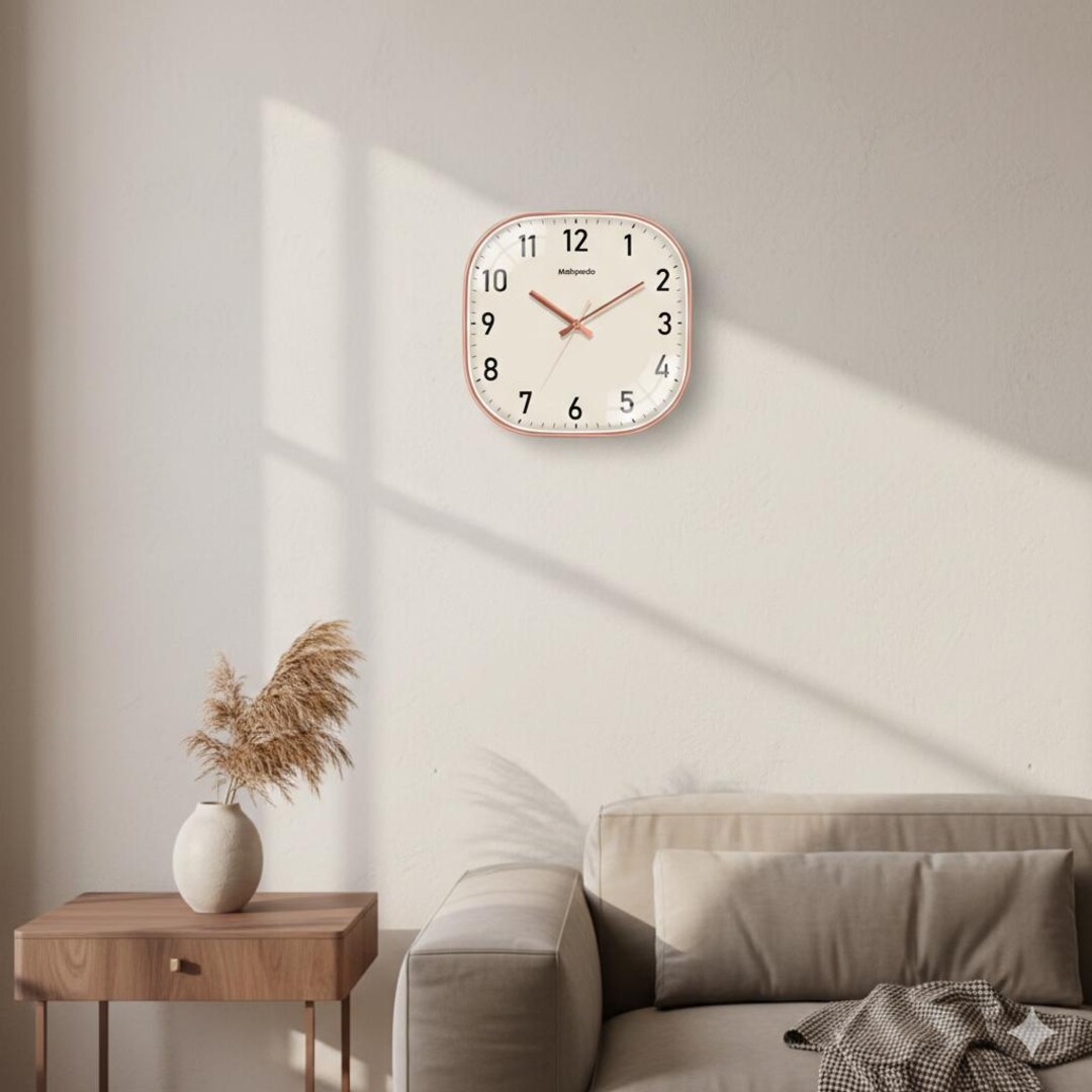 Modern Minimalist Square Clock – Elegant Office Wall Decor - Etsy