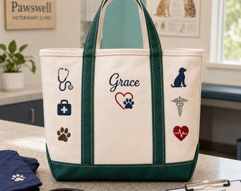 Dierenarts medische draagtas, cadeau veterinaire student, dierenarts technische werktas, draagtas dierenverzorgingskliniek, toekomst DVM aanwezig, veterinaire waardering